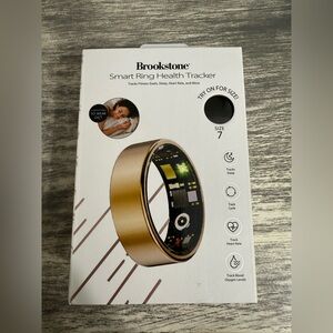 Brookstone Gold Smart Ring with Health Features